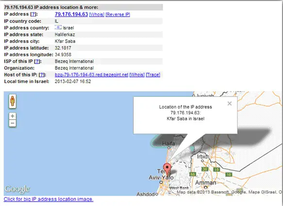 ip address lookup exact location