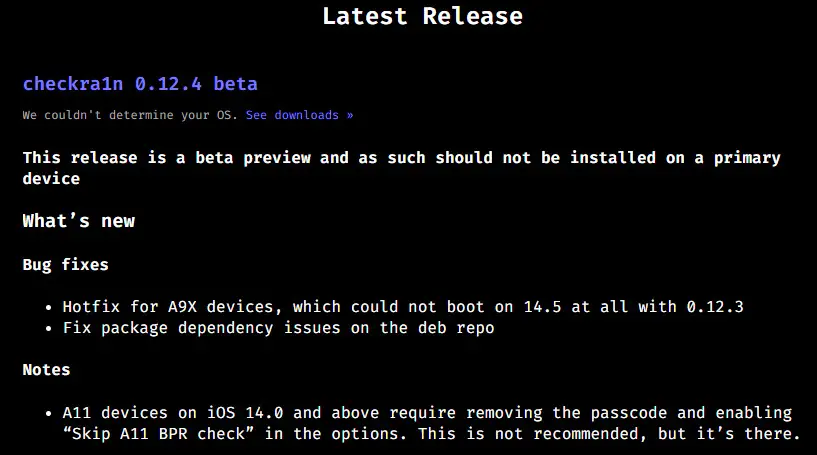 checkra1n 0.12.4 windows