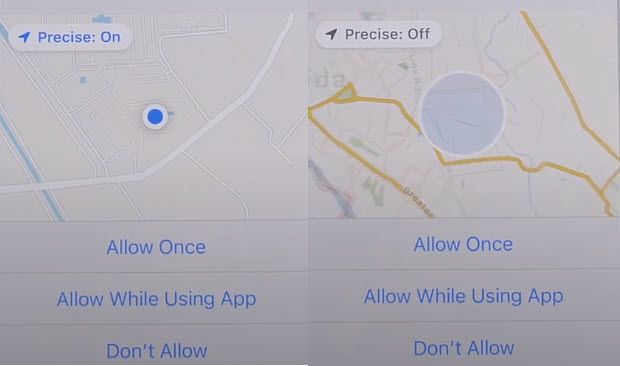 hide turn off location on apps ios feature