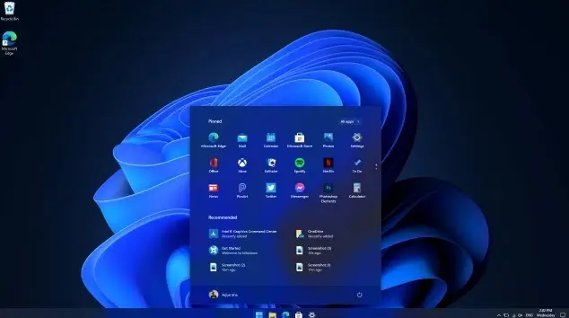 windows 11 desktop screen