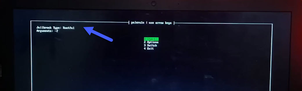 semi tethered rootfull palera1n palen1x windows ios 16
