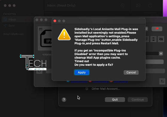 enable sideloadly macos mail bundle