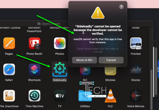 sideloadly not opening macos