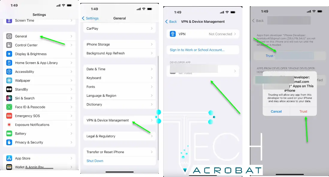 trust third party installed apps ios 17