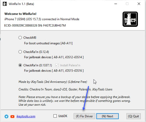 fix winra1n jailbreak driver issues