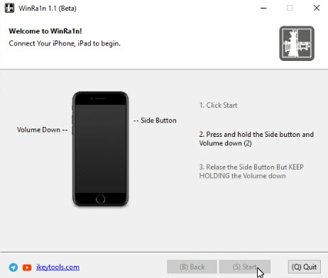 jailbreak with winra1n windows tool